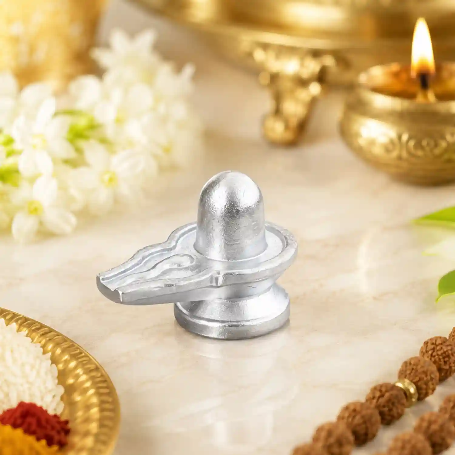 Parad Shivling with Naag Design for Home Temple